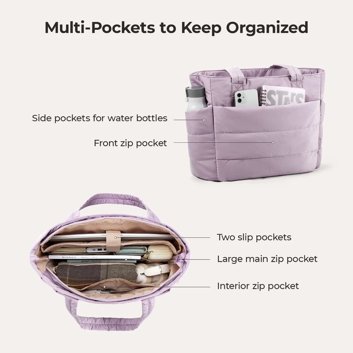 ROSELLE PUFFER TOTE BAG